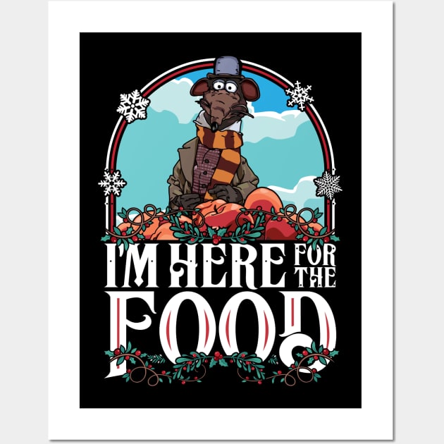 Muppet Christmas Carol Here For The Food Wall Art by RetroReview